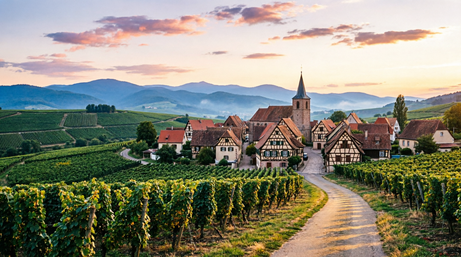 Karte des Elsass zwischen Frankreich, Deutschland und der Schweiz